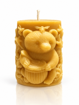 Bienenwachskerze „Großer Honigbär“