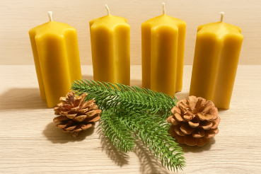 Sternkerzen aus echtem Bienenwachs