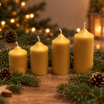 Adventskranzkerzen im 4er-Set
