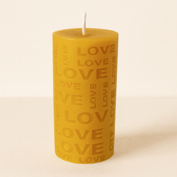 Bienenwachskerze „ Love „