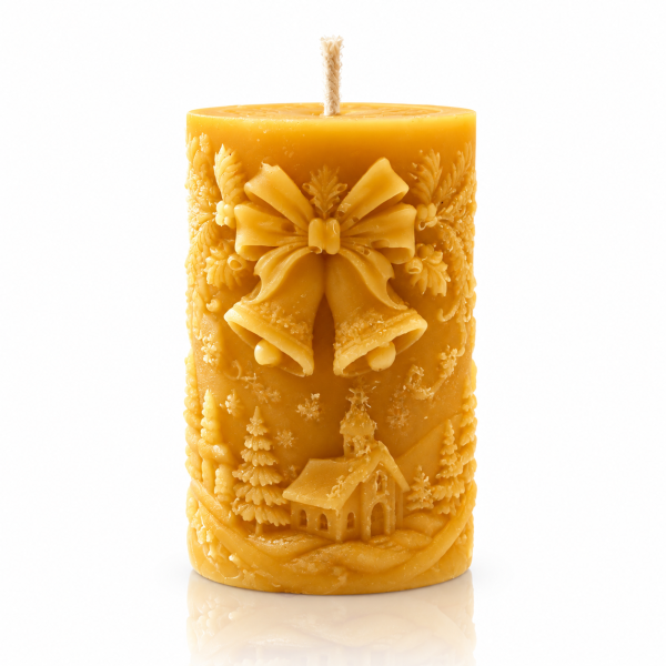 Bienenwachskerze „Weihnachtsglocken“