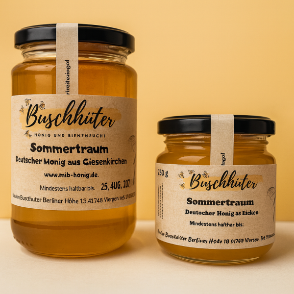 Sommertraum- Naturbelassener Honig aus Viersen