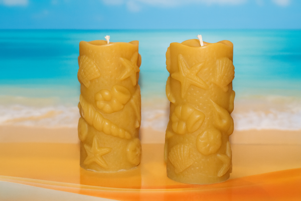 Bienenwachskerze , Sommer und Strand