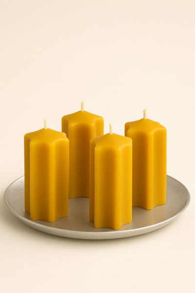 Sternkerzen aus echtem Bienenwachs