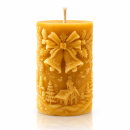 Bienenwachskerze „Weihnachtsglocken“