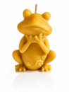 Bienenwachskerze „Frosch mit Blüten“