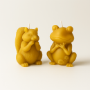 Bienenwachskerzen Frosch und Eichhörnchen